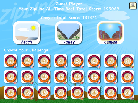 ZipLine App Main Menu Image